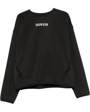 Calvin Klein Sudadera Con Logo Estampado - Negro