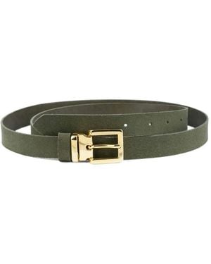 Frankie Shop Evro Gürtel aus Wildleder - Grün