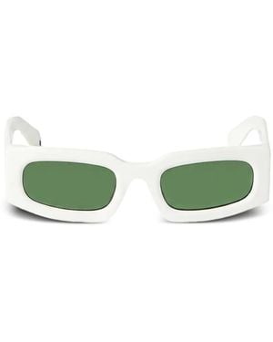 Off-White c/o Virgil Abloh Cary Rectangle-Frame Sunglasses - Green