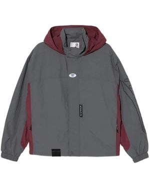 Aape By A Bathing Ape Jack Met Geborduurd Logo - Grijs