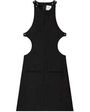 Courreges カットアウト ノースリーブ ドレス - ブラック