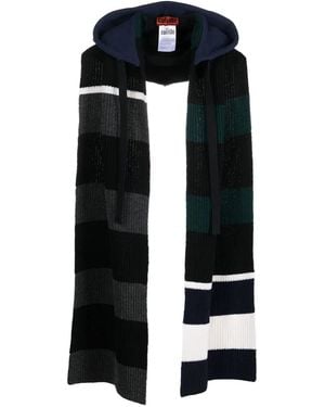 Colville Sudadera con capucha y motivo a rayas - Negro