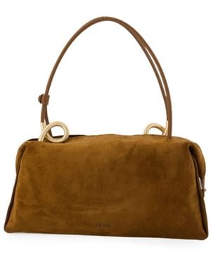 Cult Gaia Azariah Suede Shoulder Bag - Brown