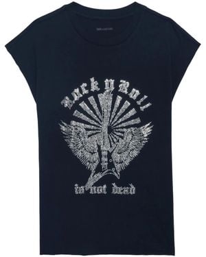 Zadig & Voltaire Cloe T-Shirt - Blauw