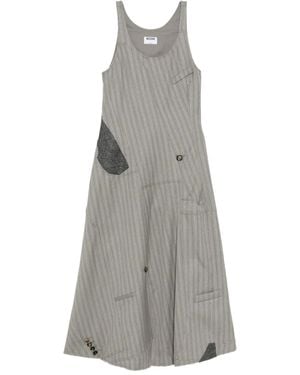 Moschino Asymmetric Sleeveless Dress - Gray