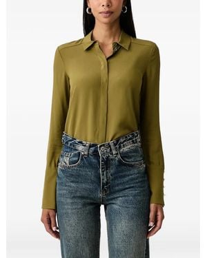 Patrizia Pepe Embellished Long-Sleeve Shirt - Green