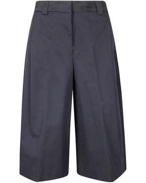 Thelatest Short En Jean À Effet Taches De Peinture - Blue