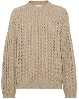 Brunello Cucinelli Chunky-Knit Cashmere Jumper - Natural
