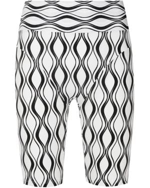 Amir Slama Shorts Con Estampado Gráfico - Negro