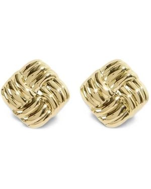 Liviana Conti Meris Woven-Style Earrings - Metallic