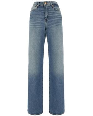 7 For All Mankind Lotta Wide-Leg-Jeans - Blau