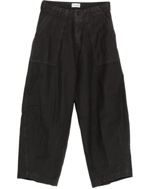 TRUE AVENUE Pleated Pocket Pants - Black