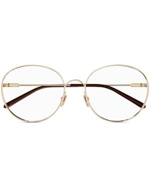 Chloé Occhiali Con Logo Inciso - Metallizzato