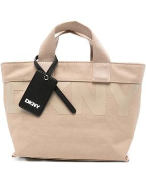 DKNY Small Brady Logo Tote Bag - Natural