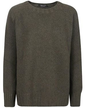 Aragona Raglan-Sleeve Cashmere Sweater - Gray