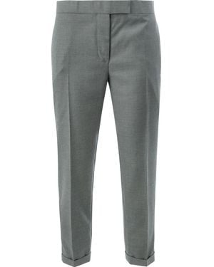 Thom Browne Mid-Rise Tailored Trousers - Grey