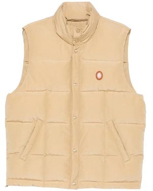 Drole de Monsieur Quilted Padded Gilet - Natural