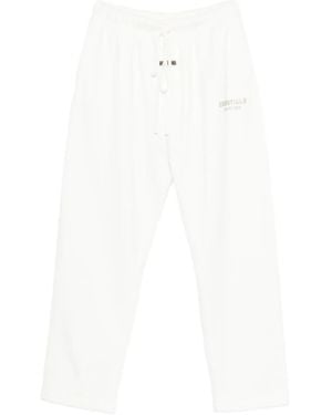 Fear Of God Embroidered Drawstring-Waist Track Trousers - White