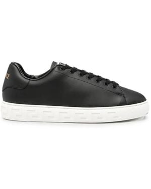 Versace Greca-Sole Low-Top Sneakers - Black