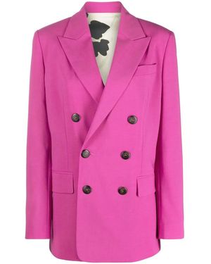 DSquared² Peak-Lapel Double-Breasted Blazer - Pink