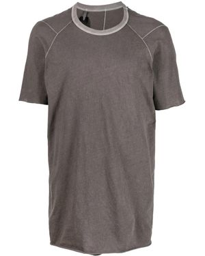Boris Bidjan Saberi T-Shirt Mit Raglanärmeln - Grau