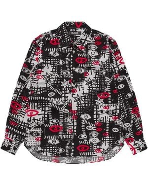 COMME DES GARÇON BLACK Graphic-Print Shirt - Black