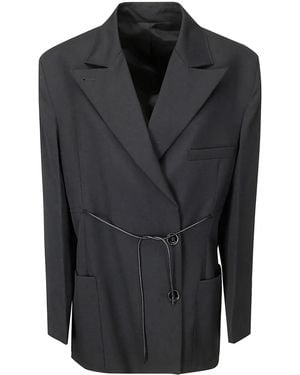 Lanvin Blazer Mit Kordelzug - Schwarz