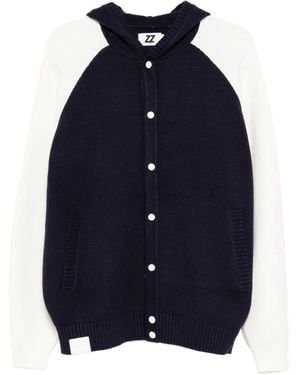 Izzue Vest Met Geborduurde Tekst - Blauw