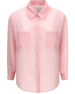 Sara Roka Pocket-Detail Shirt - Pink