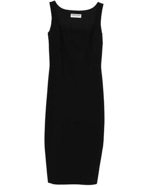 La Petite Robe Di Chiara Boni Square-Neck Midi Dress - Black