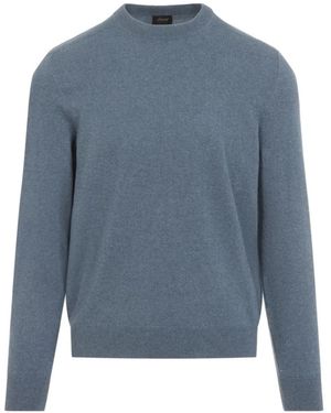 Brioni Cashmere Crew-Neck Sweater - Blue