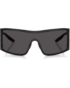 Dolce & Gabbana Sonnenbrille Mit Shield-Gestell - Schwarz