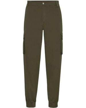 Philipp Plein Tapered Cargo Trousers - Green