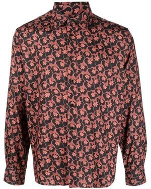 Viktor & Rolf Camisa Con Motivo Floral - Rojo