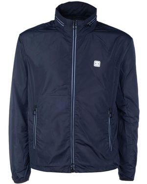 ARMANI EXCHANGE Piped-Trim Detail Jacket - Blue