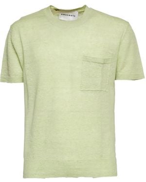 Amaranto Crewneck Chest Pocket T-Shirt - Green