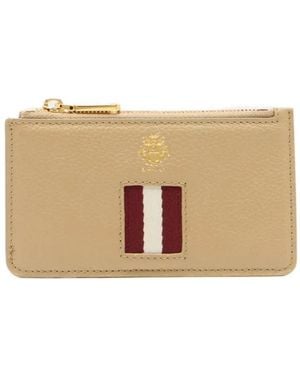 Bally Tarjetero Hera Con Cremallera - Neutro