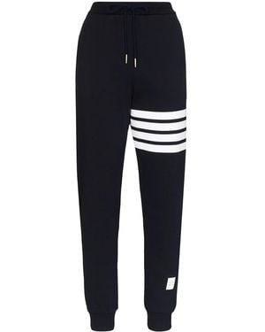 Thom Browne 4Bar Cotton Joggers - Blue