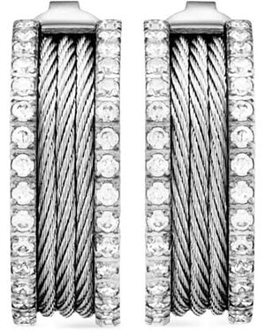 Charriol Forever Magnifique Ohrringe - Weiß