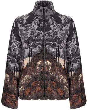 Laneus Knitted Bomber - Brown