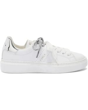 Furla Hype-Tone Detail Sneakers - White