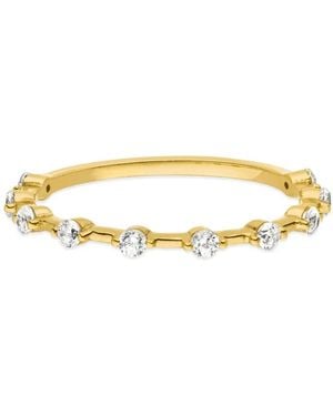 VEYNOU Anillo Daisy En Oro Amarillo De 14 Ct Con Diamante - Metálico