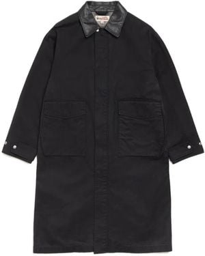 Stussy Flap-Pocket Single-Breasted Coat - Black