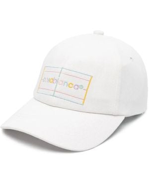 CASABLANCA Cappello Da Baseball Con Ricamo - Bianco