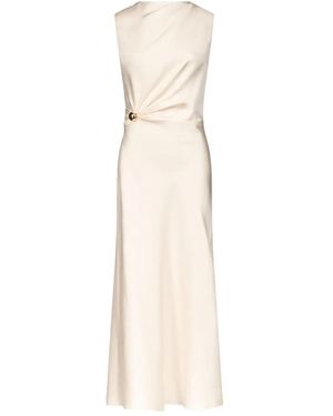 Loulou de Saison Roan Gathered-Waist Sleeveless Midi Dress - Natural
