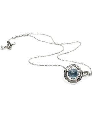 Vivienne Westwood Octavie Bow Necklace - White