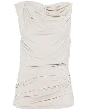 Entire studios Drape Gathered Top - White
