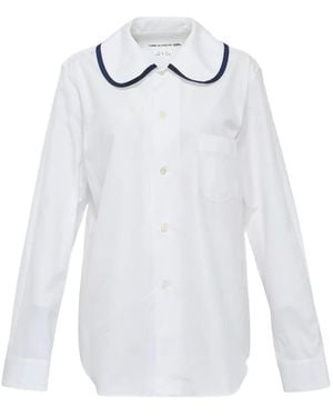 Comme des Garçons Peter Pan-Collar Shirt - White