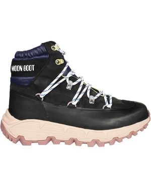 Moon Boot レースアップ アンクルブーツ - ブラック
