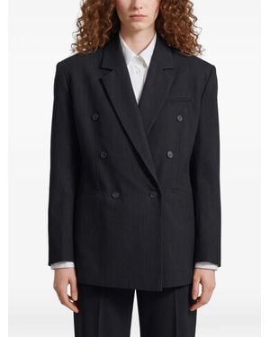 Frankie Shop Jade Double-Breasted Blazer - Black